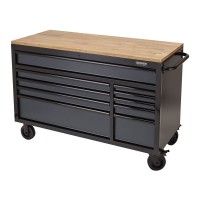 Draper BUNKER® Workbench Roller Tool Cabinet, 10 Drawer, 56\", Grey £1,411.00